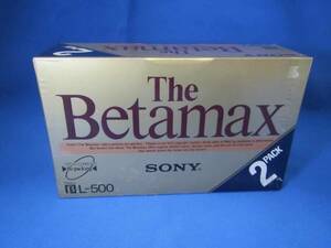 SONY The Betamax L-500 2PACK 未使用新品　貴重品　美品