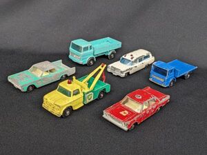 hh625● 【希少】当時物 ミニカー MATCHBOX/マッチボックス まとめて6台セット イギリス製/60