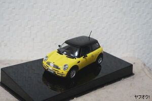 オートアート ミニクーパー 1/43 ミニカー 黄色 MINI COOPER