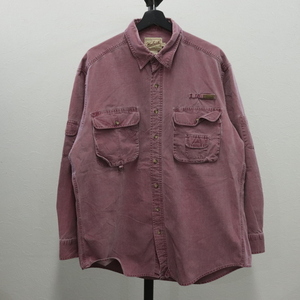 B51 2000年代製 Woolrich ウールリッチ 長袖シャツ■00s 表記Lサイズ ピンク 古着 アメカジ ストリート 90s 80s 70s 60s 古着卸 激安 40s