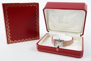 【美品】Cartier カルティエ マストタンク ヴェルメイユ ヴィンテージ 高級腕時計 サファイア クォーツ 動作確認済み【RB61】