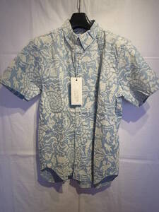 【新品】BUENAVISTA SEA S/S SHIRT ブエナビスタ 半袖シャツ Tシャツ TEE 石塚 L-BLUE サイズM