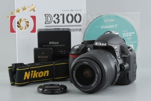 【中古】Nikon ニコン D3100 18-55 VR レンズキット ブラック