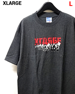 L 未使用【90s USA製 XLARGE Tee Charcoal Gray エクストララージ Tシャツ チャコールグレー MADE IN USA 90