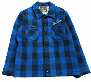 TENDERLOIN T-BUFFALO JKT テンダーロイン バッファロー チェックジャケット 青/黒 XL