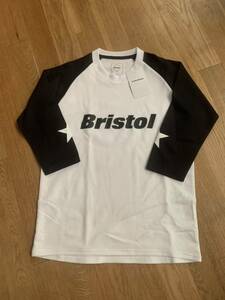 正規 新品 F.C.Real Bristol for Kids THREE QUARTER SLEEVE TOP 2023 ブリストル キッズ 七部袖 Tシャツ黒 L 150