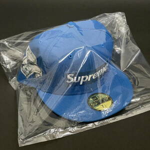 7 1/2 Supreme Money Box Logo New Era Light Blue 22FW シュプリーム マネー ボックス ロゴ ニューエラ ライト ブルー キャップ