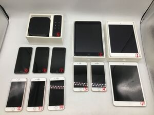 ジャンク品・まとめ売り【Apple】iPhone 8点　iPad 3点 　Apple TV 1点　計12点セット　動作確認・SIMロック解除済【郡山うねめ通り店】