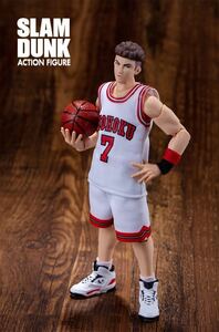 【即納】スラムダンク 1/10 可動フィギュア 宮城リョータ湘北高校 白ユニフォーム 7号SLAMDUNK ACTION FIGURE 非s.h.figuartsfigma