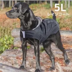 ☆5Lサイズ☆犬服 レインコート 黒♡大型犬 カッパ