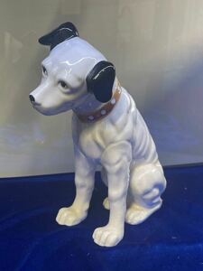 ビクター　犬　陶器　置物　高さ23cm