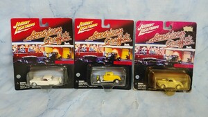 JOHNNY LIGHTNING ジョニーライトニング 　ミニカー　American Graffiti アメリカングラフィティ　FORD T-BIRD FORD COUPE WILLYS 激レア