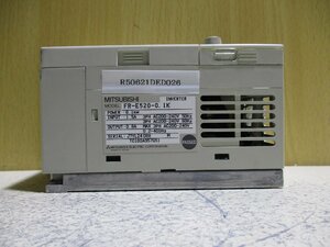 中古 MITSUBISHI FR-E520-0.1K インバーター 0.1kW(R50621DED026)