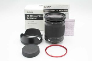 【元箱付き】■極上品■ SIGMA 18-300mm F3.5-6.3 DC MACRO OS HSM C ニコン用