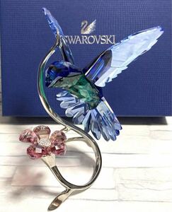 Swarovski スワロフスキー ハチドリ 鳥 カラー クリスタル インテリア 置物 訳あり