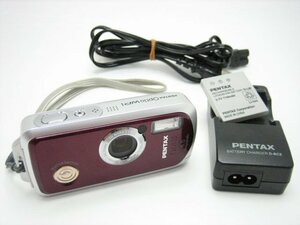 ★ハローカメラ★1218 PENTAX Optio WPi 600万画素 防水 1.5m (撮影OK) SDカード使用【 付属品あり】動作品、現状　1円スタ－ト