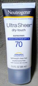 ■送料無料■ニュートロジーナ SPF70 ウルトラシアードライタッチサンスクリーン 88ml Neutrogena Ultra Sheer Dry-Touch Sunscreen 