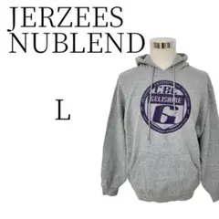 JERZEES NUBLEND ジャージーズ グレー パーカー カジュアル L