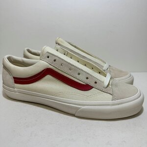 28.5cm VANS STYLE 36 VN0A3DZ3OXS バンズ　スタイル36 マシュマロ/レーシングレッド メンズ スニーカー KN H1000652