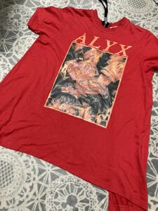 ALYX アリクス　バックジップ　開背デザイン　フロントプリント　Tシャツ