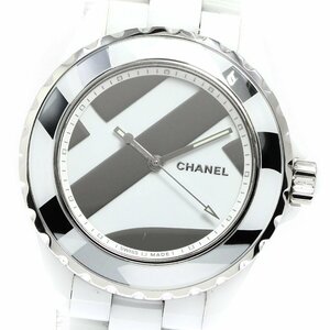 シャネル CHANEL H5582 J12 アンタイトル 38mm 白セラミック 世界限定1200本 自動巻き メンズ 美品 _771667【ev10】