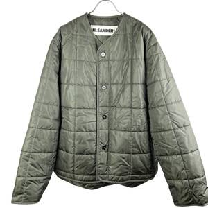 JILSANDER(ジルサンダー) PLUS Nylon Quilted Jacket (khaki)