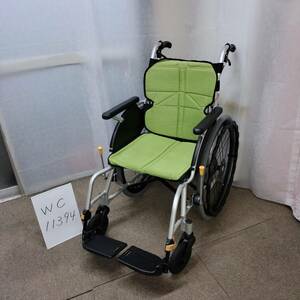 (WC-11394)【中古車いす】松永製作所　自走式車椅子　ネクストコア NEXT-11B　消毒洗浄済み　介護用品