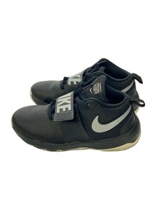 NIKE◆TEAM HUSTLE D 8 GS/チームハッスル/ブラック/881941-001/24cm/BLK