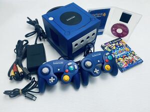 美品 / 動作品 GC ゲームキューブ ゲームボーイプレーヤー ブルー 本体 (DOL-001)GAME BOY PLAYER 任天堂 Nintendo セット 希少品(H-54)