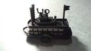 Antique Finished DIE-CAST MINIATURE No.9612 蒸気船型鉛筆削り（未使用）