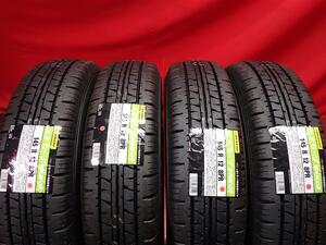 中古タイヤ 145R12 8PR 4本セット ダンロップ エナセーブ VAN01 DUNLOP ENASAVE VAN01 9.5分山★n12 バモス ライトトラックダブルタイヤ