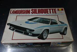 Qo123 vintage very rare 1978 Gunze Sangyo 1:24 Lamborghini Silhouette 絶版 稀少 ランボルギーニシルエット 60サイズ 