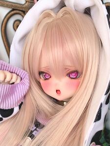 ＊luceluce＊ DDH-27 セミホワイト肌 ソフビ盛りカスタムヘッド＋舌パーツ3種類＋アイ2種 ソフビ盛りのため難あり