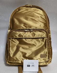 美品 PORTER BULLION GOLD リュック バッグ デイパック ゴールド