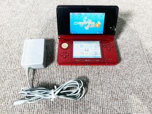 ★ 中古★NINTENDO ニンテンドー 任天堂 ３DS　本体 レッド【CTR-001(JPN)】E8CC