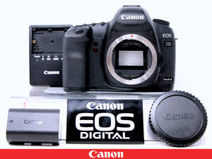 ◆689ショット美品◆Canon キャノン EOS 5D Mark II マーク2 ボディ◆バッテリー充電器付属★ハイアマチュア35ｍｍフルサイズ一眼レフ