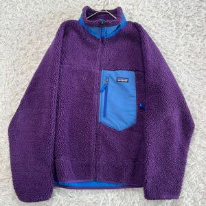 希少 大人気 Patagonia パタゴニア Classic RetroX クラシックレトロX フリースジャケット 23056FA19 パープル 紫 size L