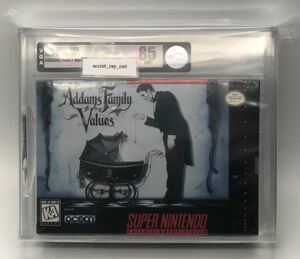 【希少 訳アリ特価】Addams Family Values VGA 85 NM+ 鑑定品 PSA WATA SNES SFC アダムスファミリー ファミコン