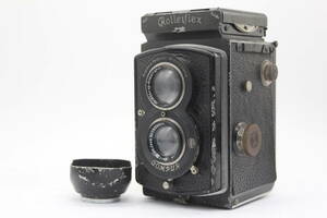 【訳あり品】 ローライ Rolleiflex Carl Zeiss Jena Tessar 7.5cm F3.5 二眼カメラ v1955