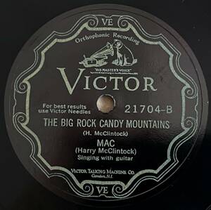 映画 "オー・ブラザー!" 挿入歌 ; The Big Rock Candy Mountains by HARRY McCLINTOCK VICTOR 