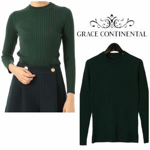 2.6万 GRACE CONTINENTAL ウール100% ニット 36 アイランド プルオーバー グレースコンチネンタル グレースクラス