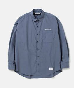 NEIGHBORHOOD 24 AW OVER SHIRT LS COLOR: BLUE GRAY SIZE: M ネイバーフッド