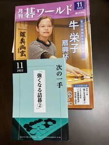 月刊碁ワールド　2022.11号　付録 次の一手「強くなる詰碁②」