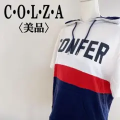 美品 COLZA ハニーズ 半袖トップス パーカー コットン100％ スポーティ