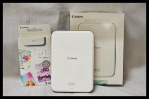 Canon ミニフォトプリンター INSPIC PV-123-GD フォトペーパー付 インスピック キヤノン 通電確認済み スマホプリンター 写真印刷