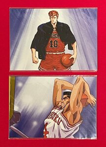 SLAMDUNK スラムダンク／桜木花道・赤木剛憲 生写真 2種2枚セット 一般店頭販売品 ムービック 1993年12月 当時モノ 希少 A15391