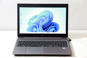 HP ZBOOK 15 G5 Core i7 8750H 2.2GHz 16GB SSD512GB Win11 Bluetooth カメラ HDMI 3ヶ月保証 wn8386