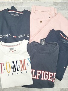 ◇ 《 TOMMY HILFIGER トミー まとめ売り5点セット サイズXS Tシャツ パンツ メンズ 》 P 1406240017355