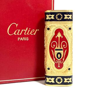 1円スタート Cartier カルティエ ライター ガスライター ロイキング ゴールド オーバル 喫煙具 ローラーガスライター E3597