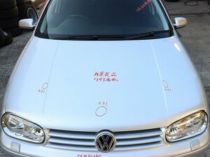 VW ゴルフ4 1J 03年 1JAZJ ボンネットフード (在庫No:511839) (7401)